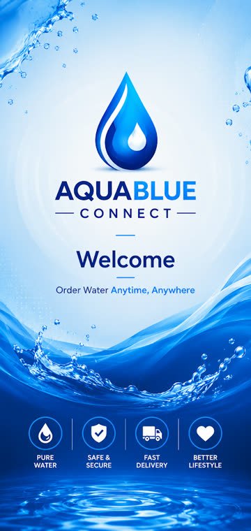AquaBlue Connect welcome screen