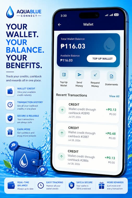 AquaBlue Connect wallet screen